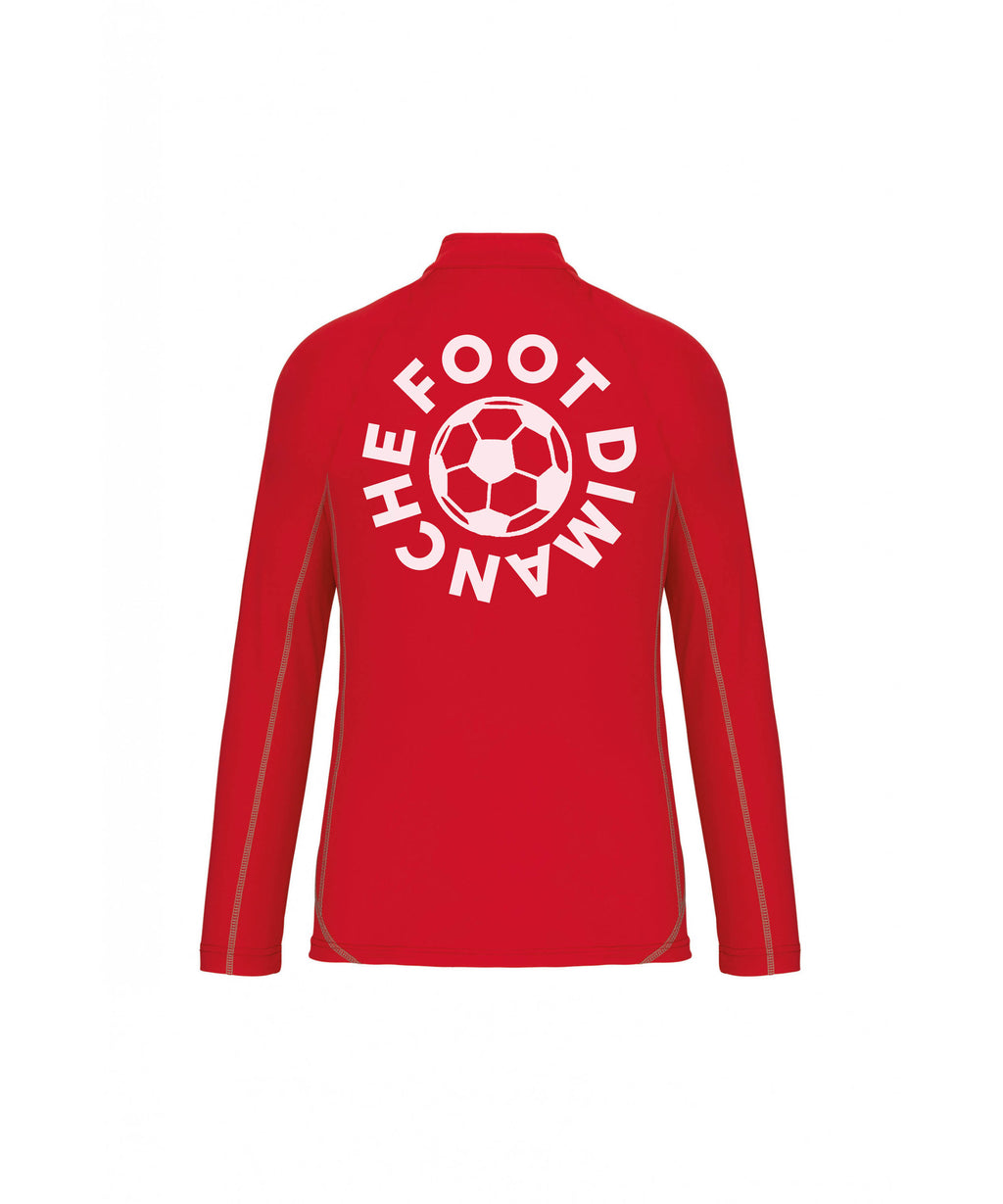 Sweat Entrainement Zip Foot Dimanche