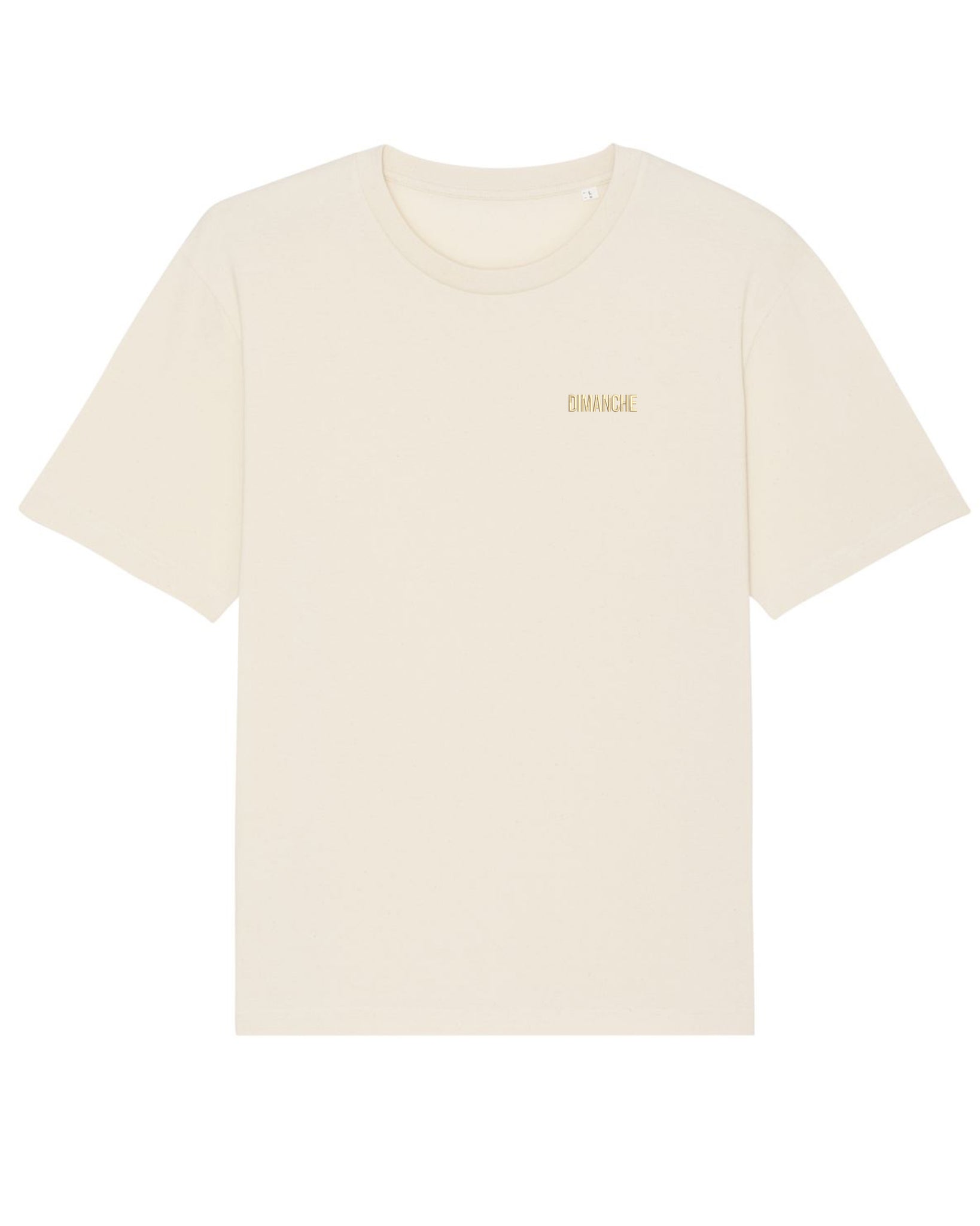 シンプルなSUNDAY刺繡Tシャツ-ユニセックス