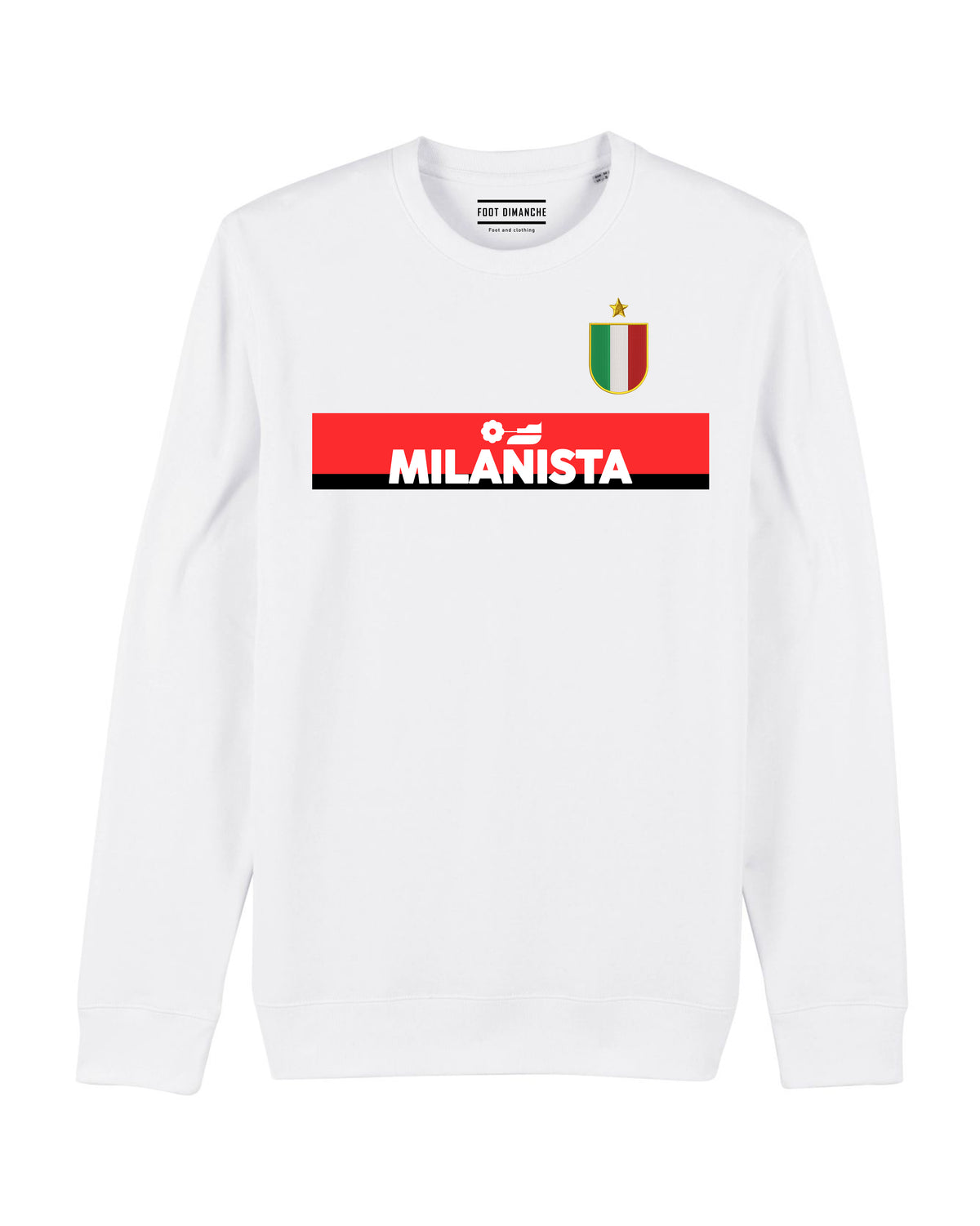 Sweat brodé Milan 89 rétro