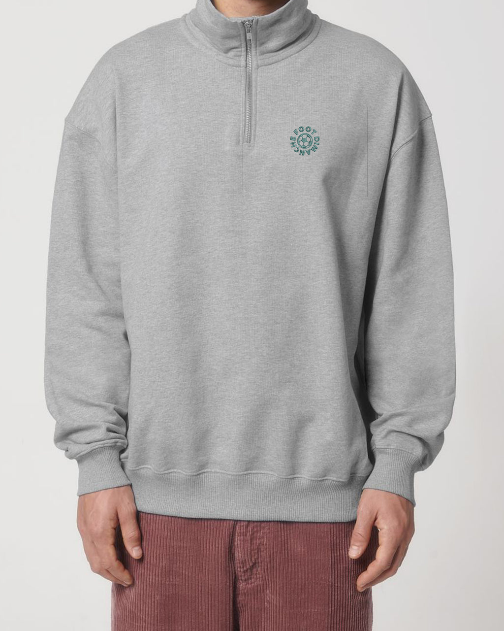 Sweatshirt Zip Oversize brodé Foot Dimanche