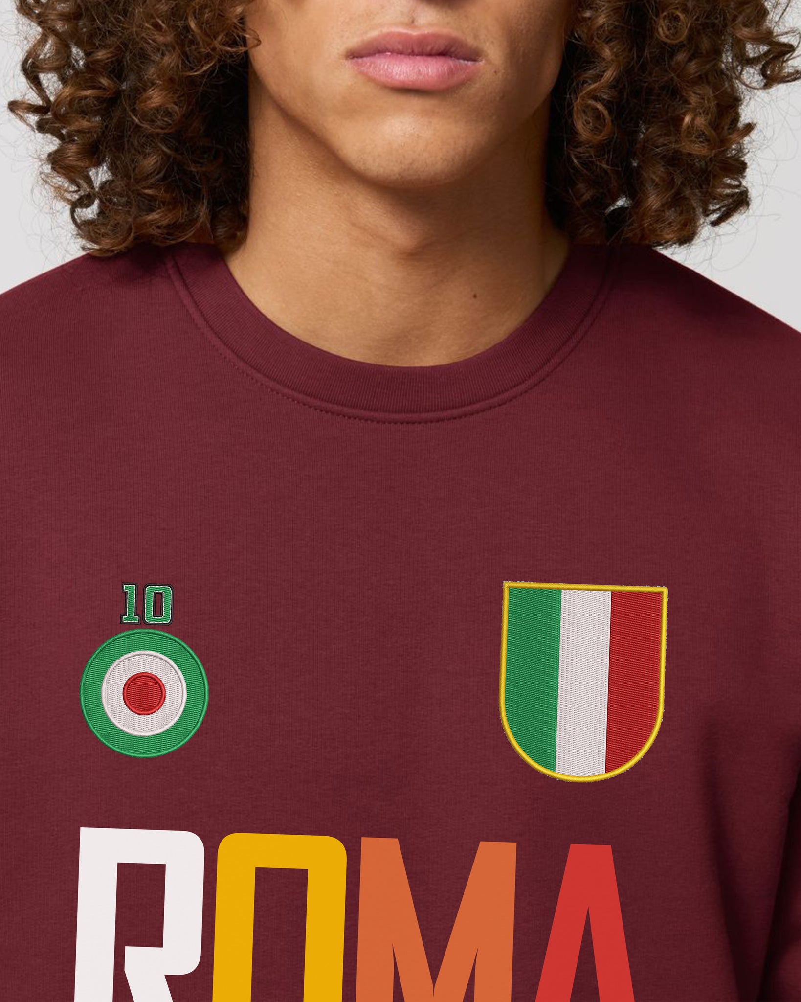 Roma Retro Embroidered Sweatshirt