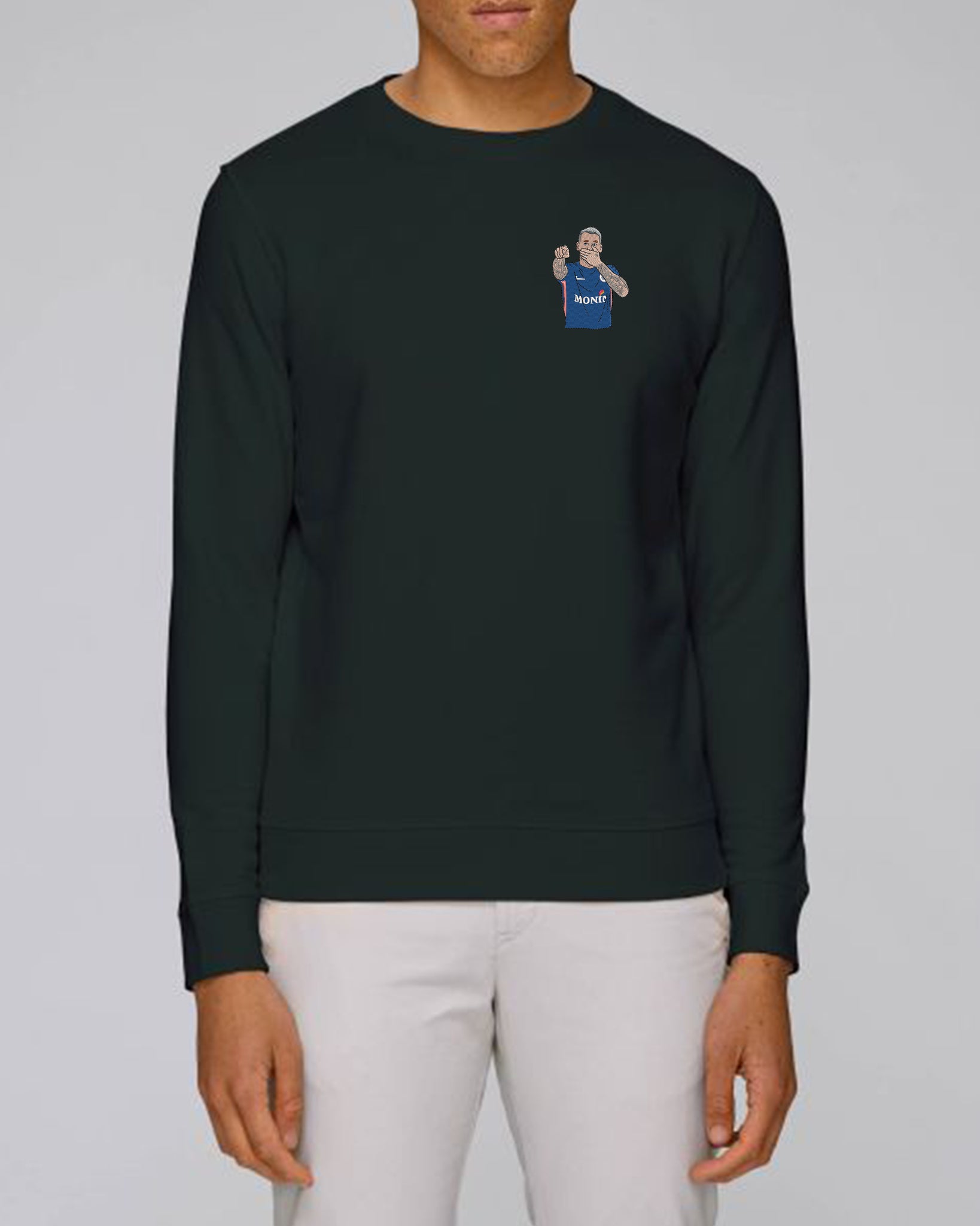 ロマン・グランジュの刺繡セーター
