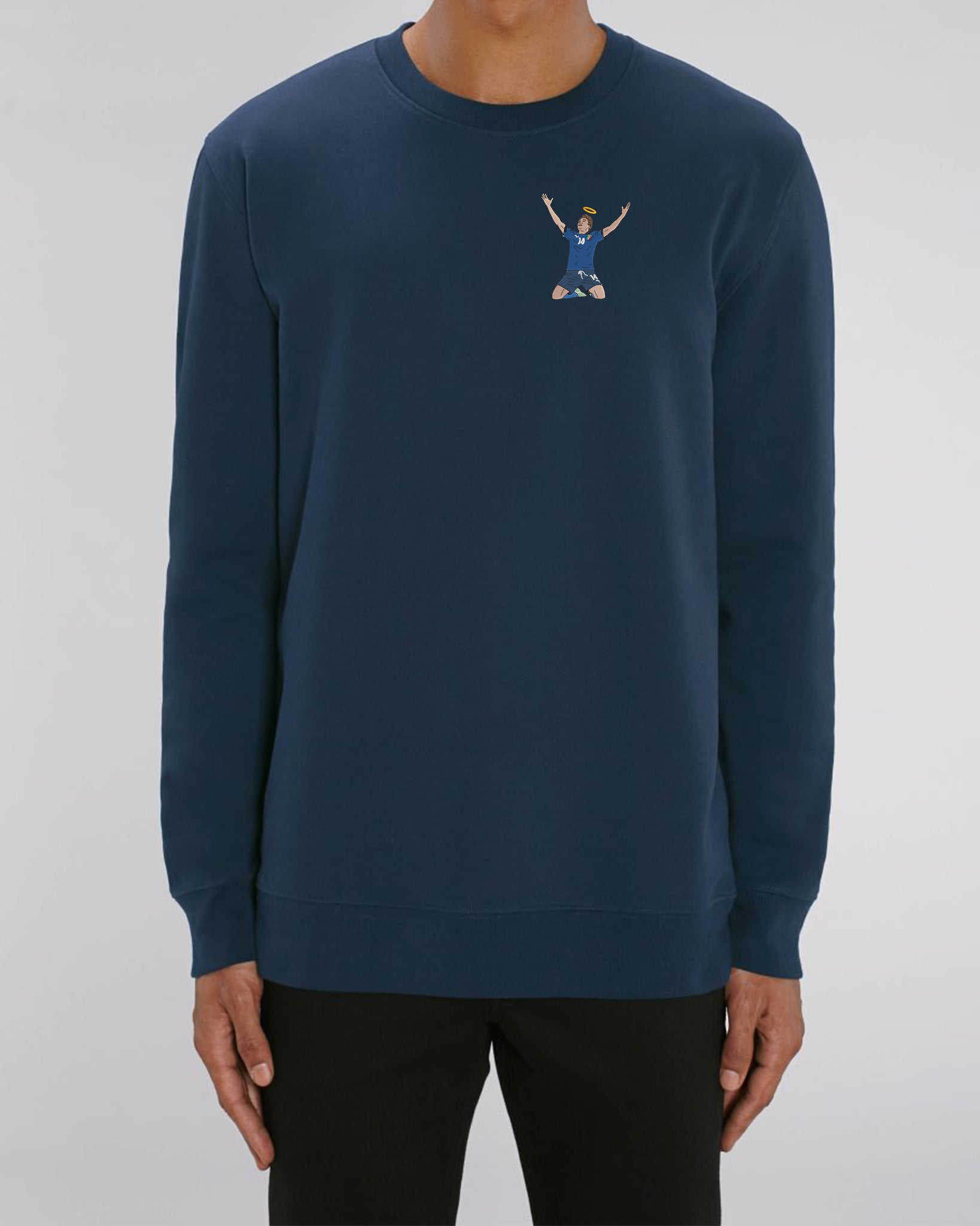 Embroidered fede in fede sweatshirt