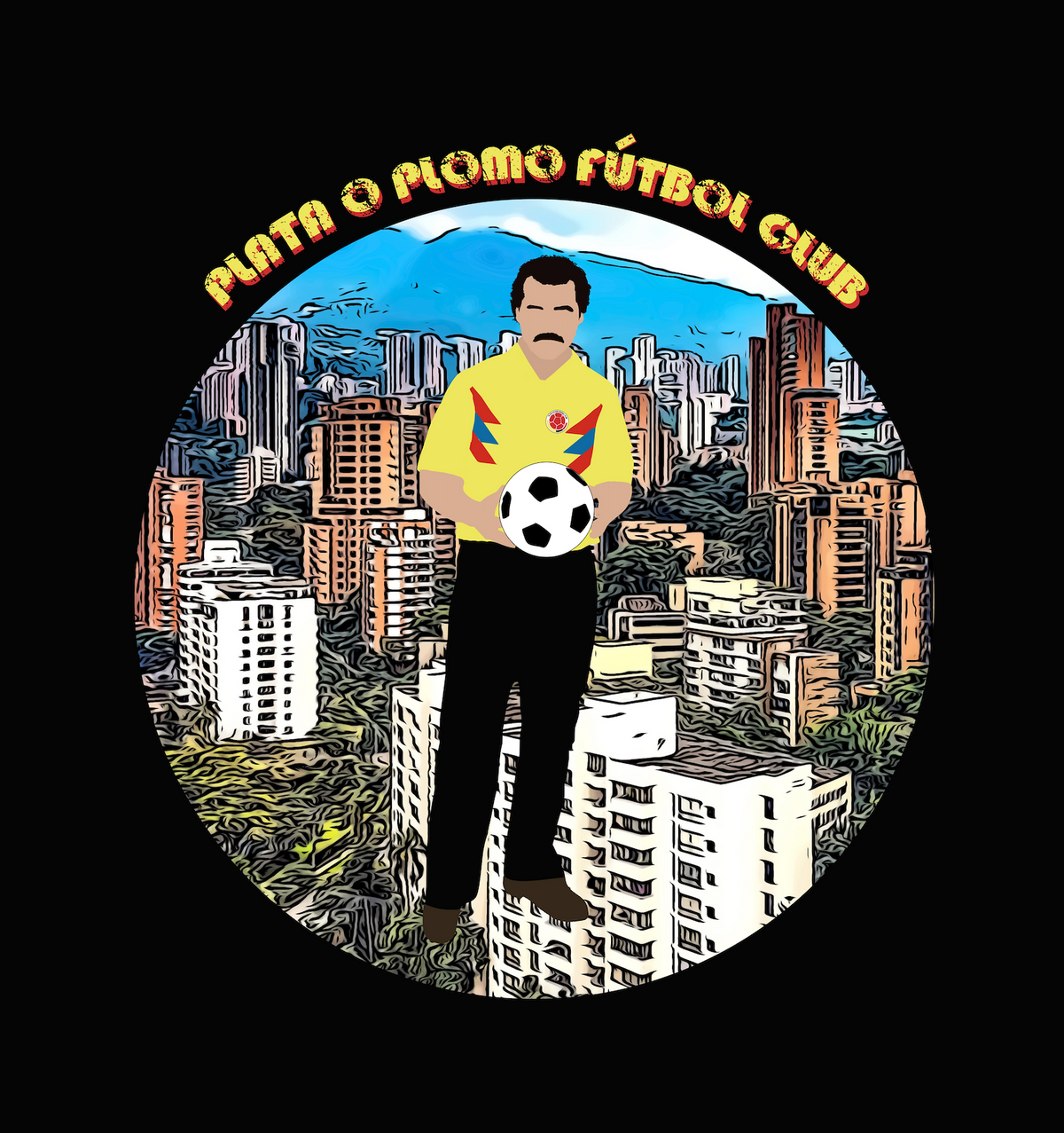 Tee Shirt Plata o Plomo Futbol Club