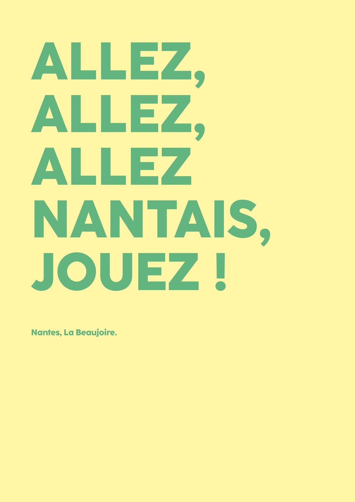 Poster Nantais jouez