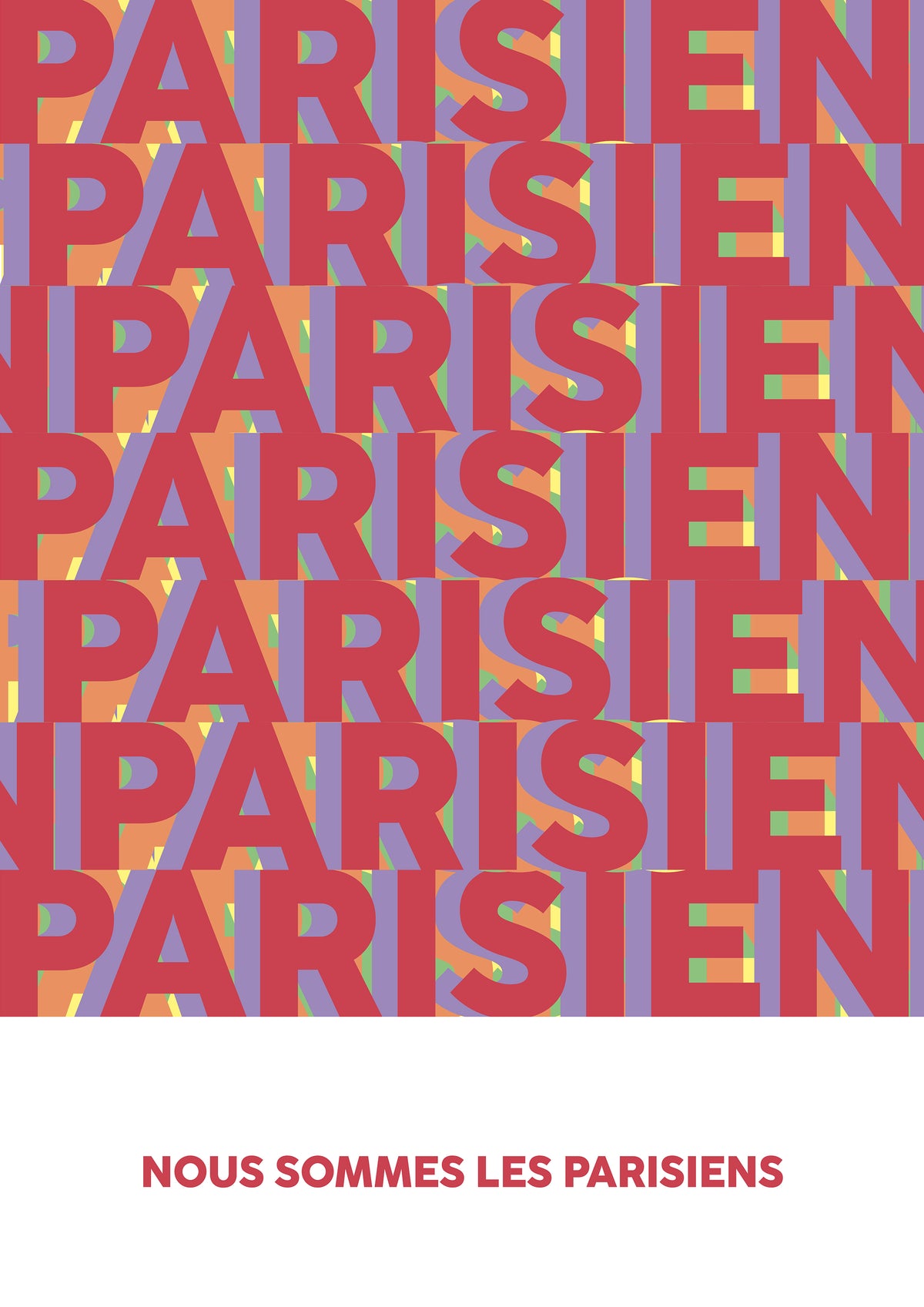 Poster Nous Sommes les Parisiens