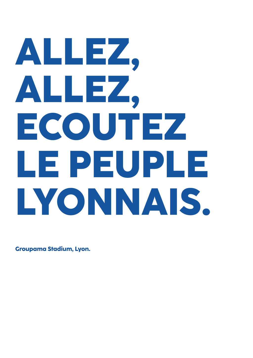 Poster Peuple Lyonnais