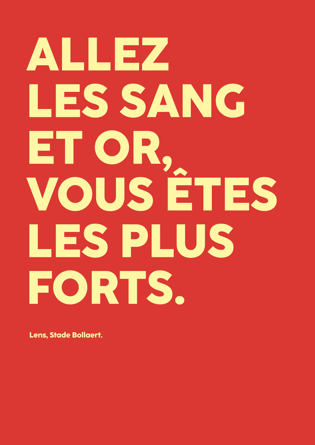 Poster Allez les Sang et Or