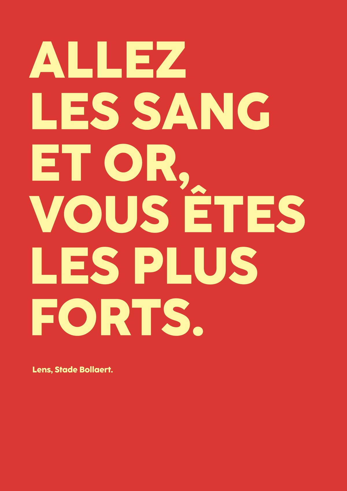 Poster Allez les Sang et Or