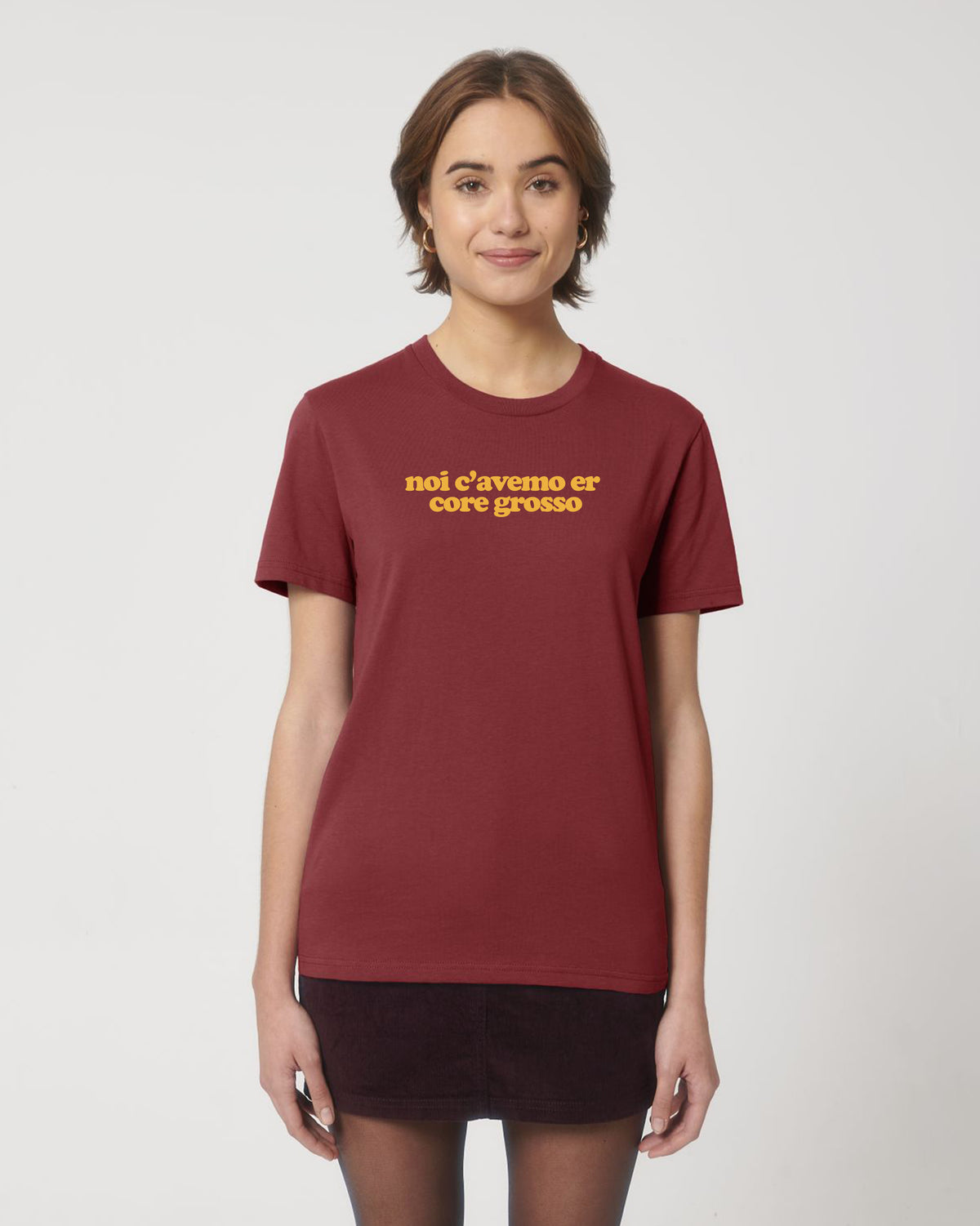 Tee Shirt noi c'avemo er core grosso