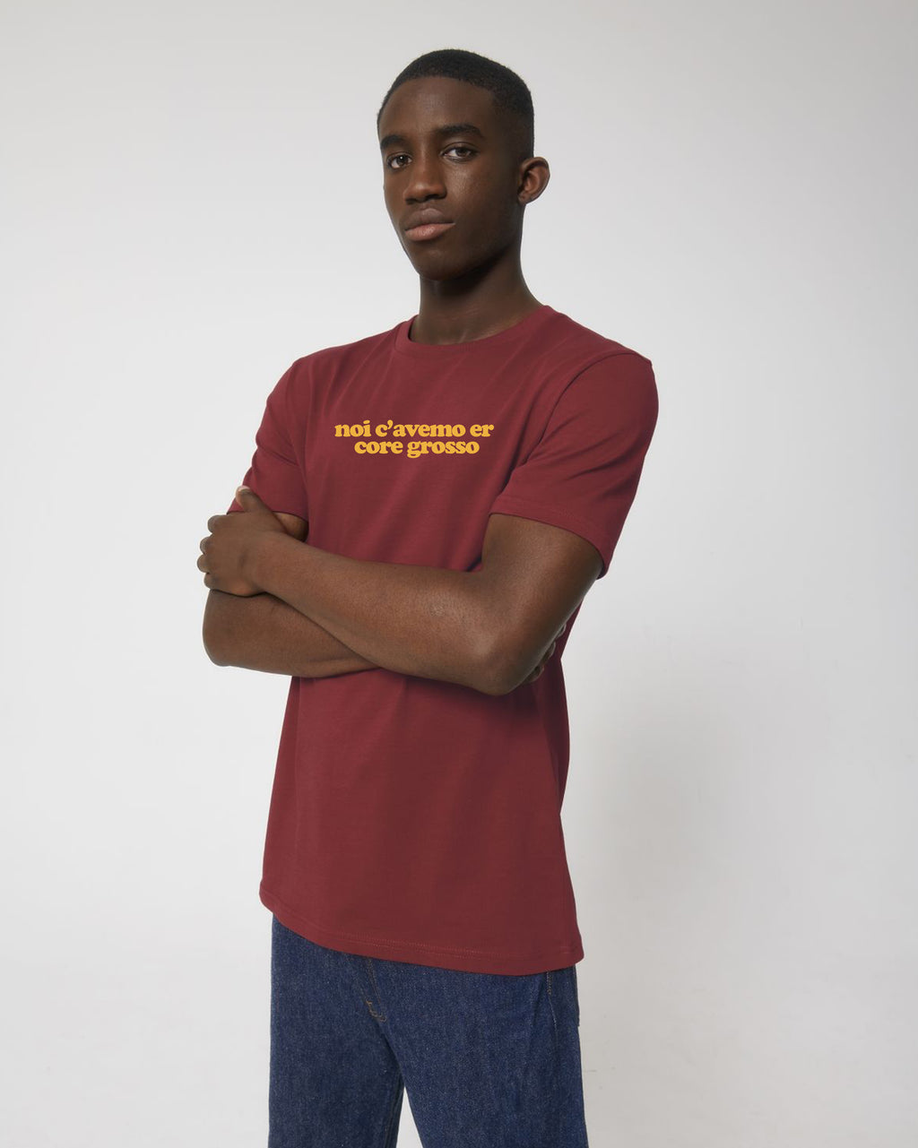 Tee Shirt noi c'avemo er core grosso