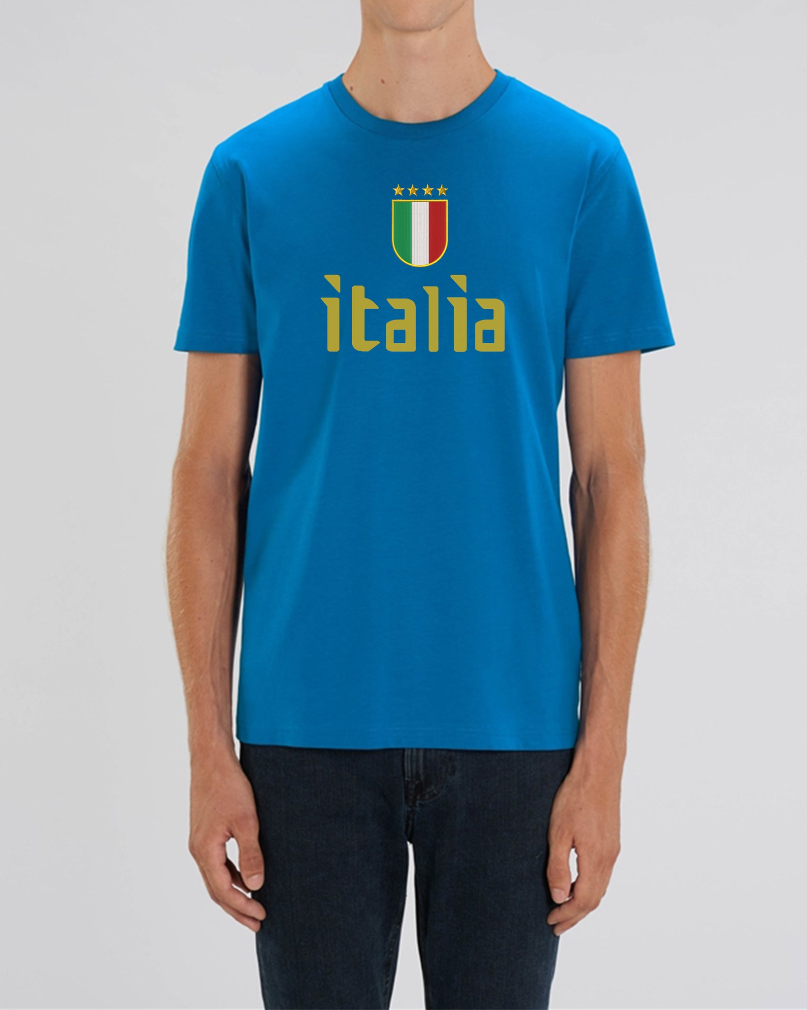 Embroidered ITALIA T-shirt