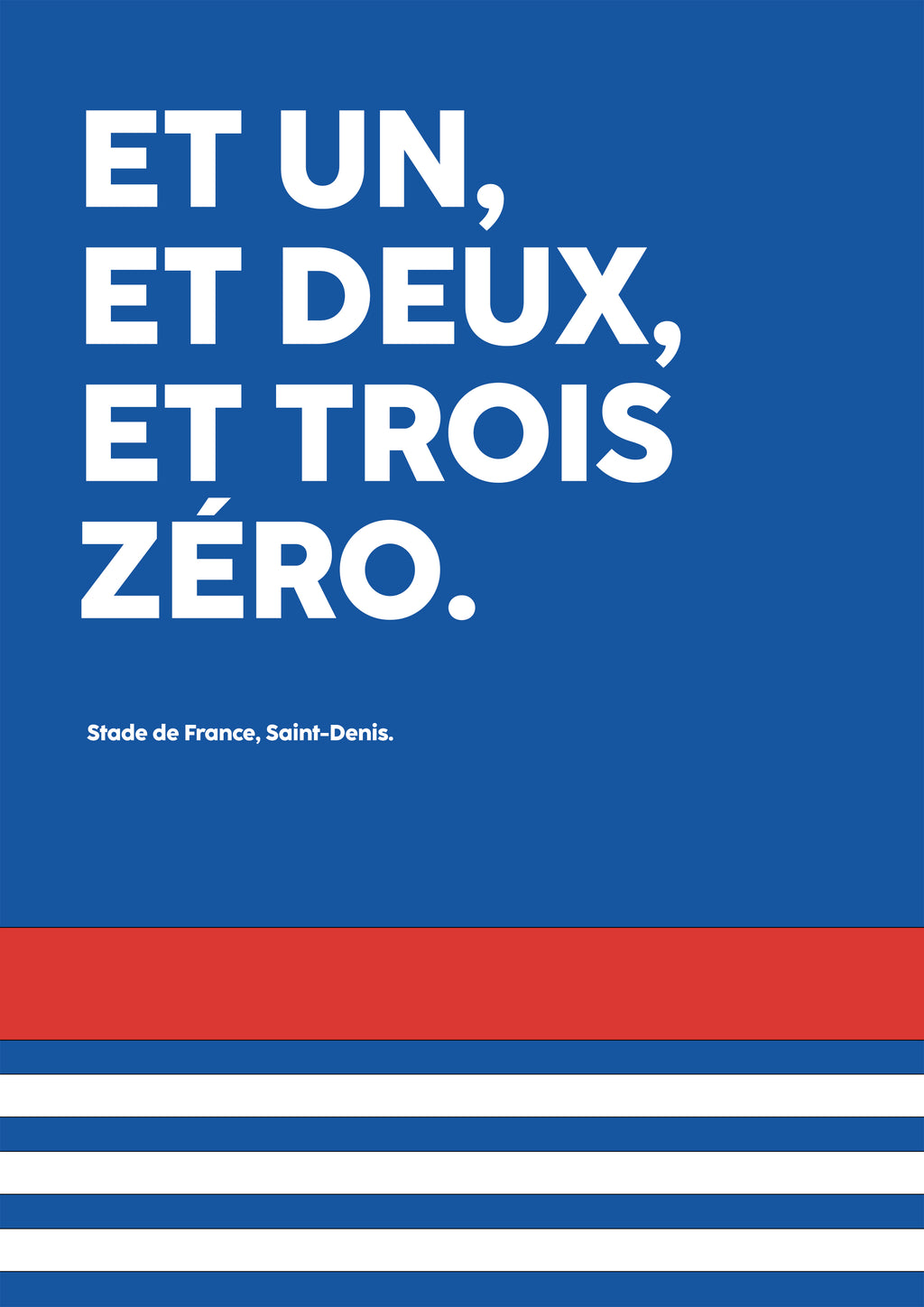 Poster Et trois zéro