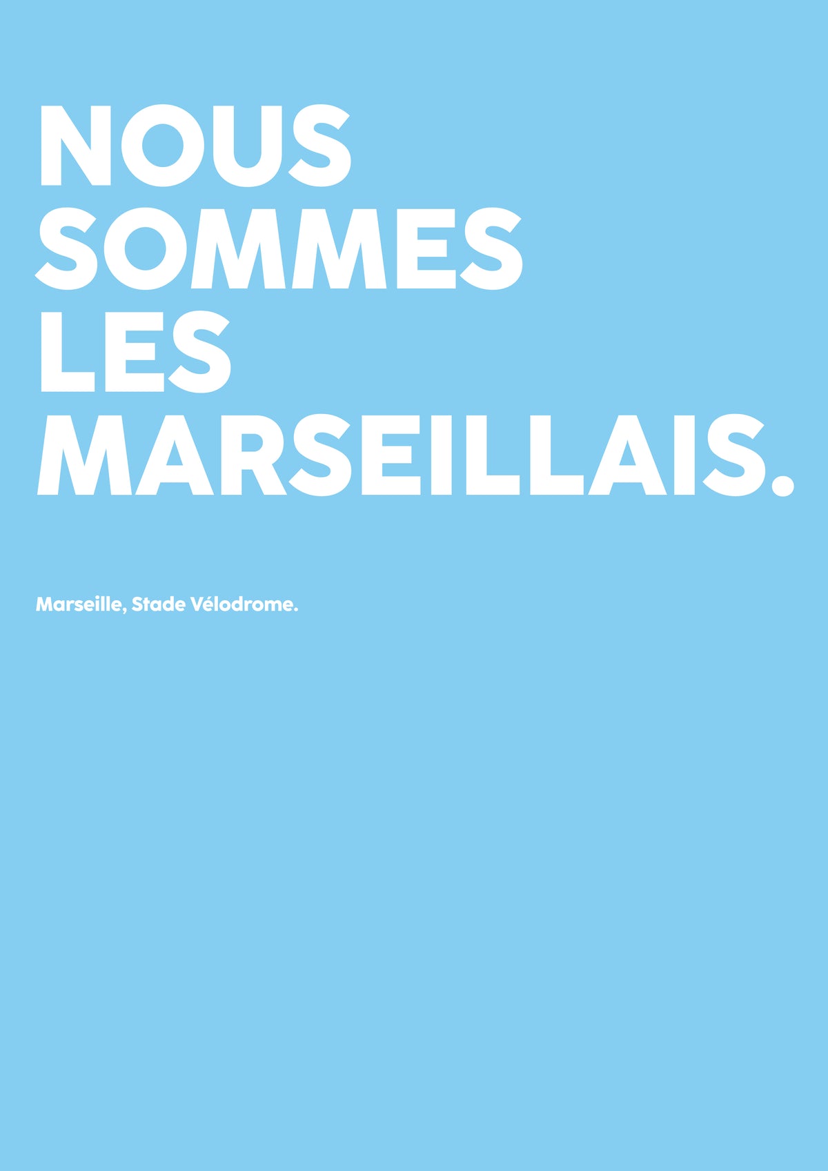 Poster Nous sommes les marseillais