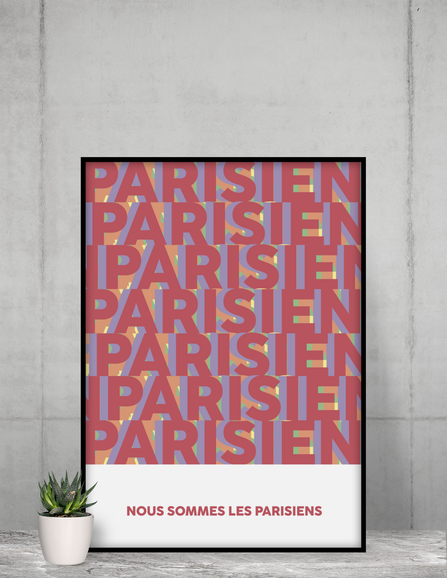 Poster Nous Sommes les Parisiens