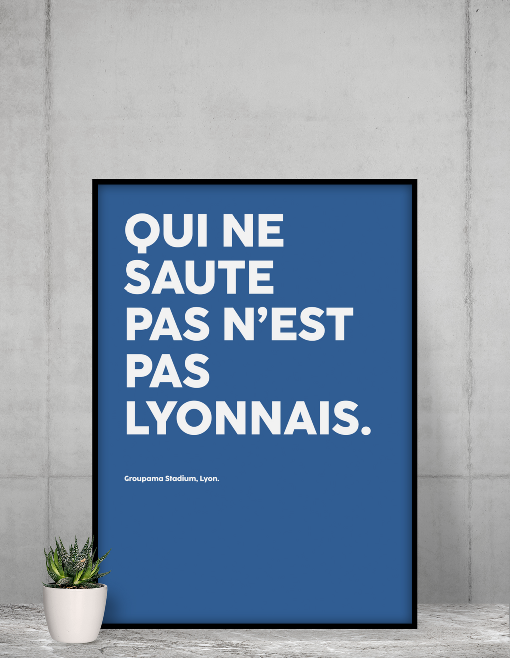 Poster Qui ne saute pas n'est pas lyonnais