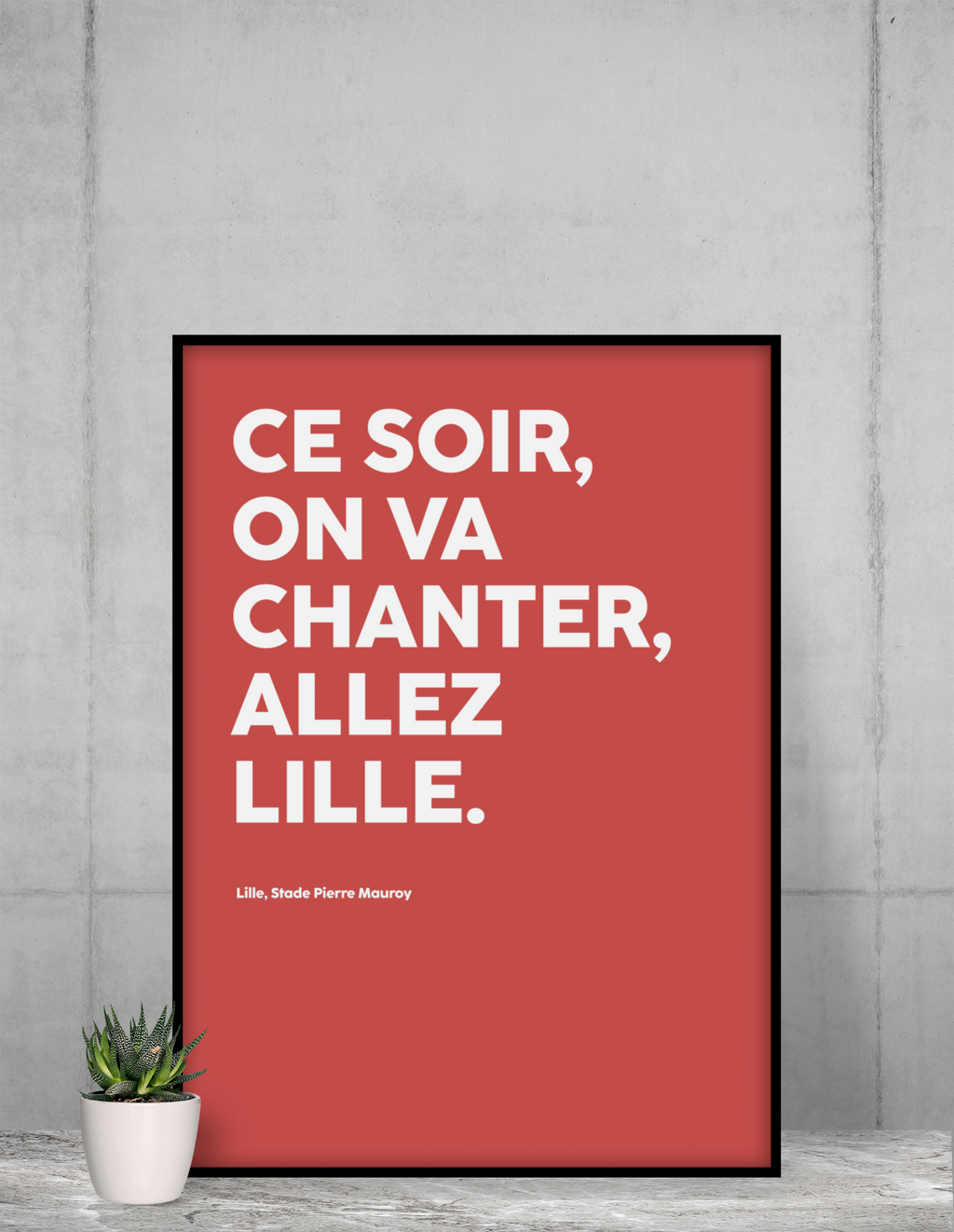 Poster Allez Lille